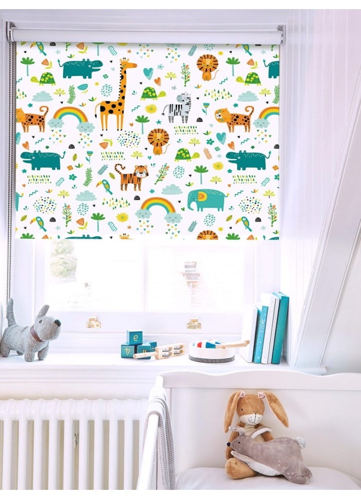 Happy Jungle Sky Blackout Roller Blind