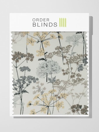 Hedgerow Charcoal Cotton Roman Blind