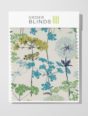 Hedgerow Pistachio Cotton Roman Blind