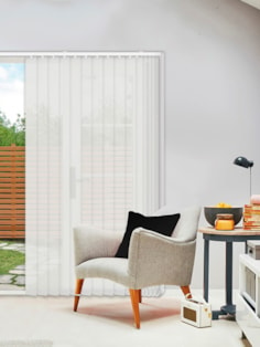 Horizon Chalk 89mm Sunscreen Vertical Blind