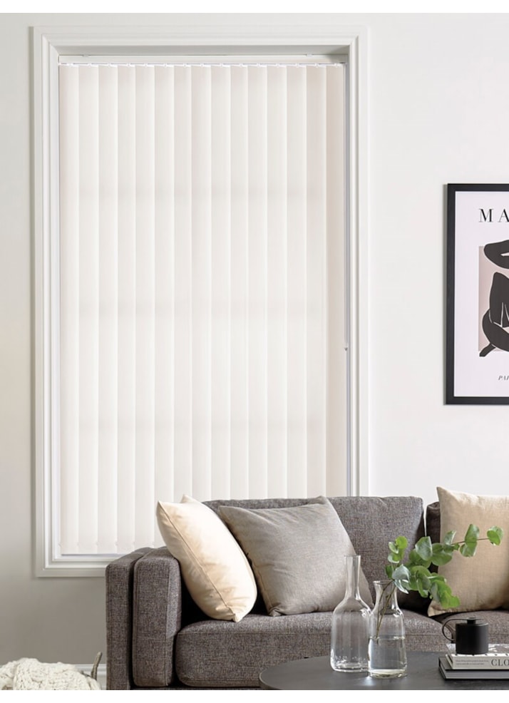 Kintra Lotus White 89mm Daylight Vertical Blind