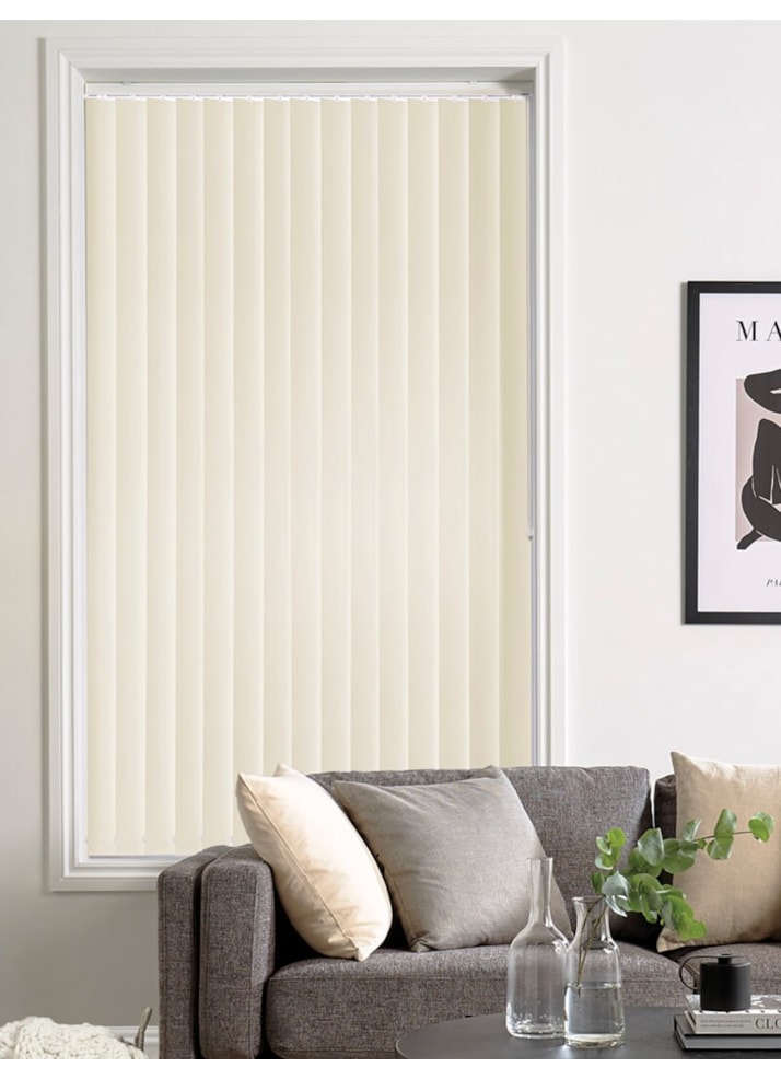 Iona Meringue 89mm Blackout Vertical Blind