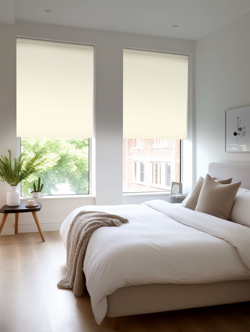 Ivory Blackout Thermal Roller Blind