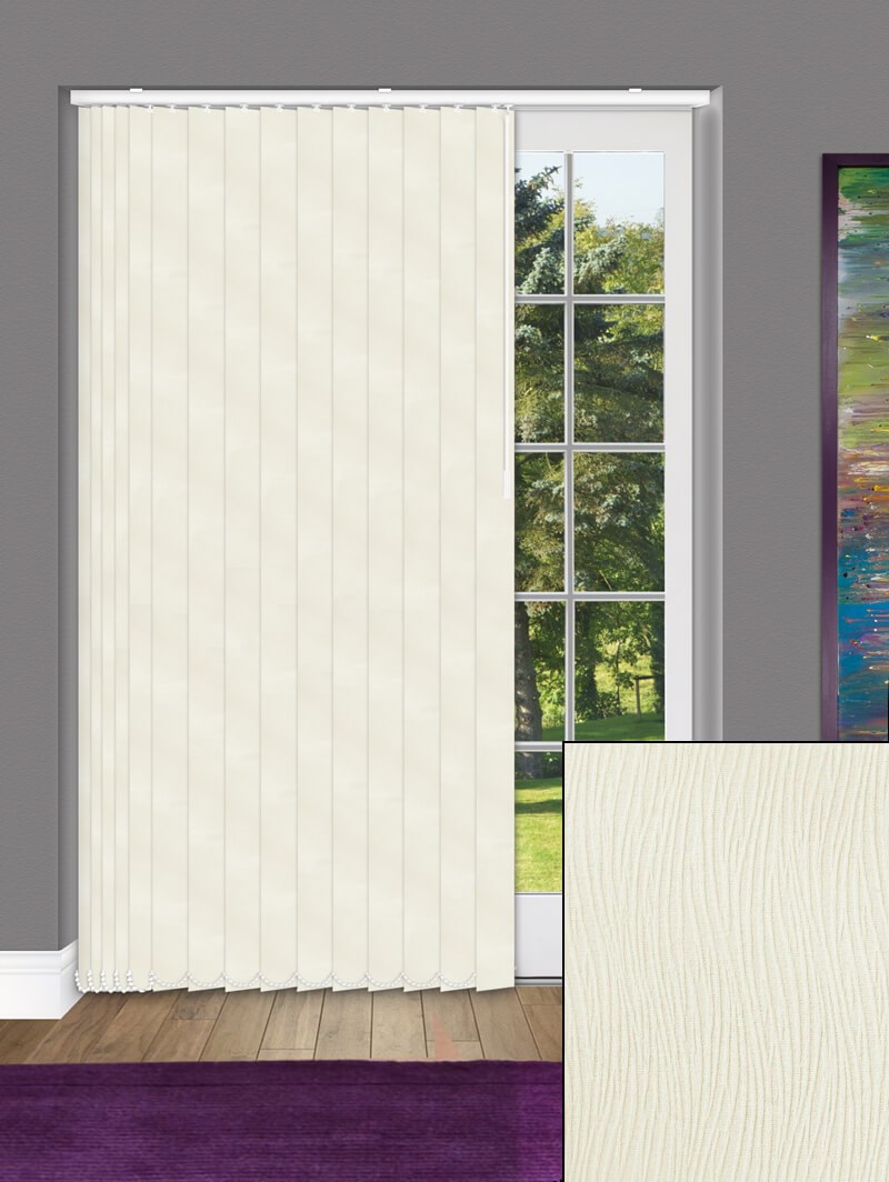 Wind Cream 89mm Blackout Vertical Blind