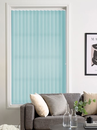 Jeweller's Blue Daylight 89mm Vertical Blind Replacement Slats