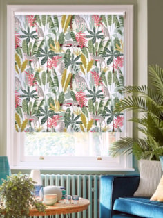 Jungalist Lime Floral Roller Blind