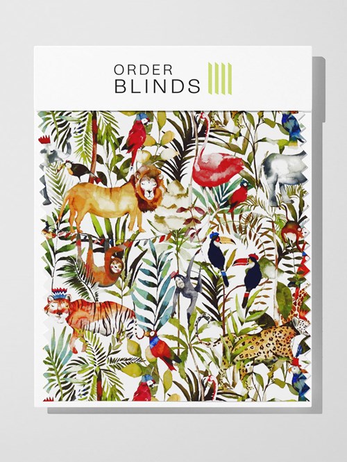 King Of The Jungle Safari Roman Blind