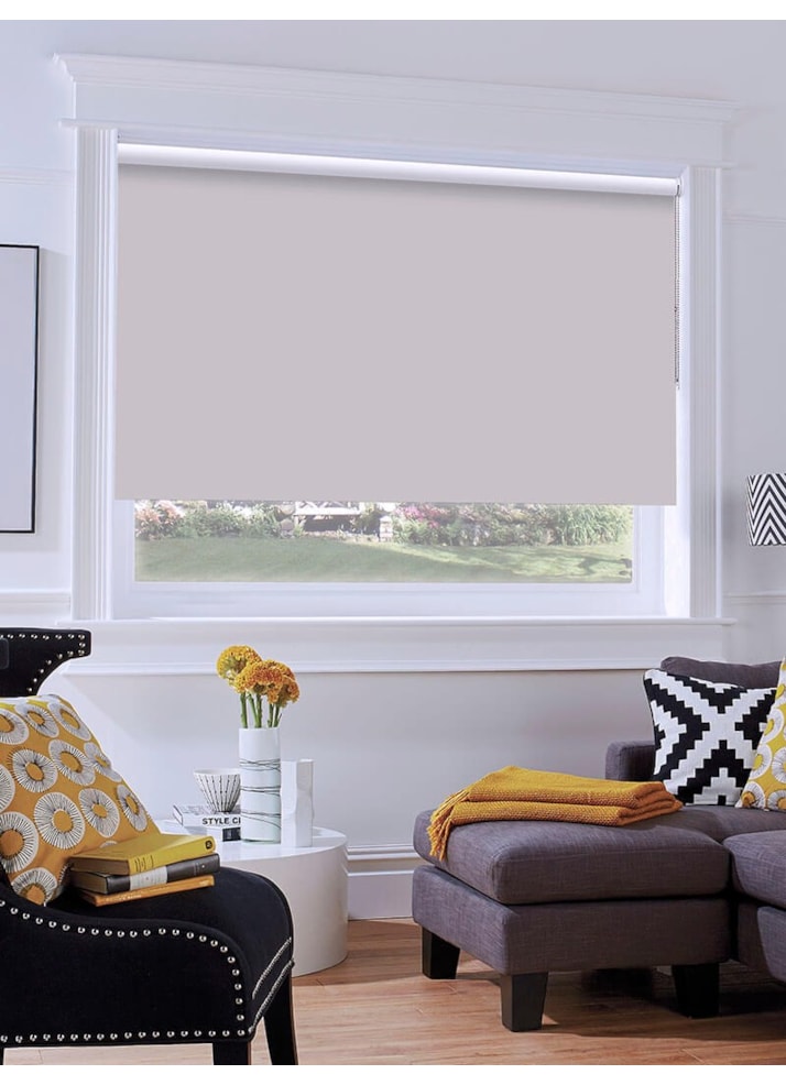 Chic Grey Blackout Thermal Roller Blind