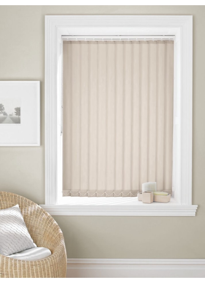 Light Taupe 89mm Daylight Vertical Blind