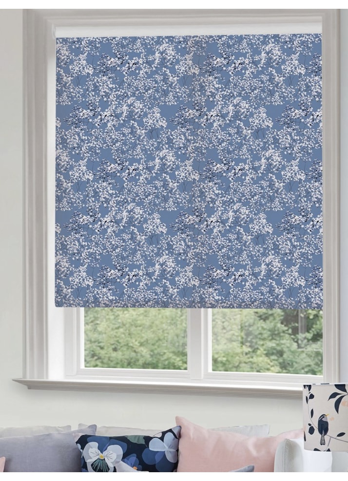 Arla Blue Roller Blind by Lorna Syson