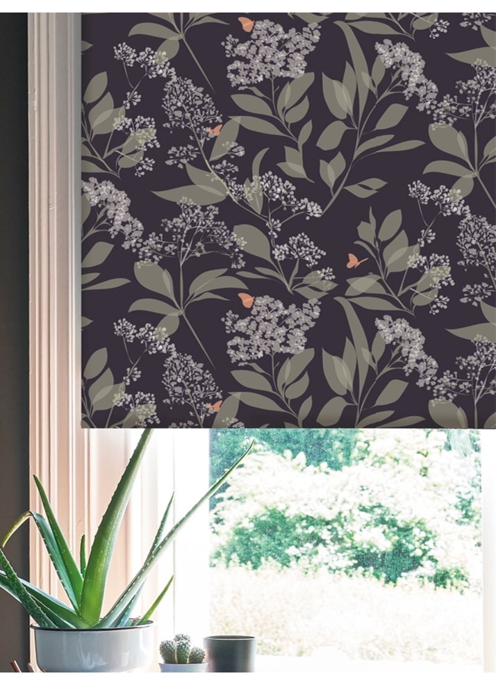 Buds and Butterflies Roller Blind by Lorna Syson