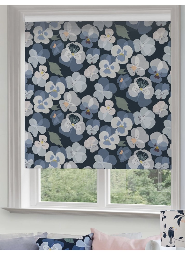 Pansy Roller Blind by Lorna Syson