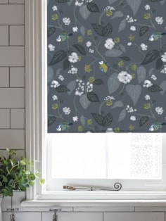 Spring Ivy Slate Roller Blind by Lorna Syson