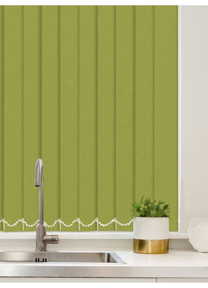 Luxe Apple Green Waterproof 89mm Vertical Blind