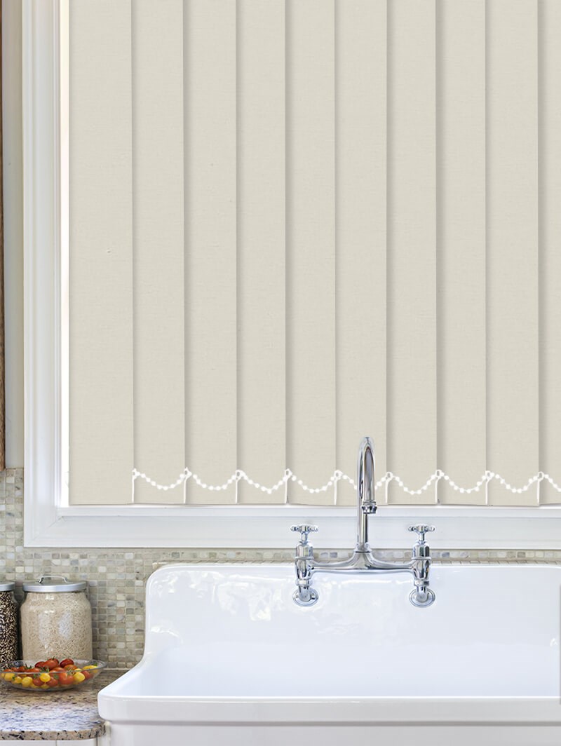 Luxe Latte Waterproof 89mm Vertical Blind