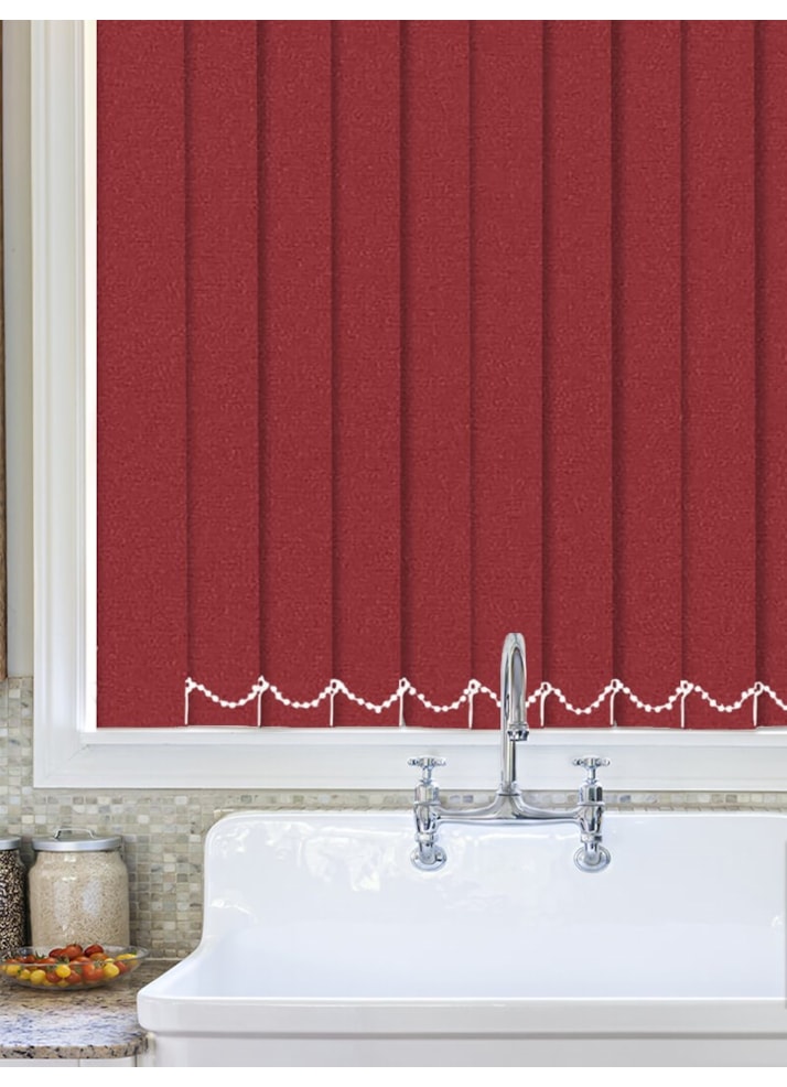 Luxe Scarlet Waterproof 89mm Vertical Blind