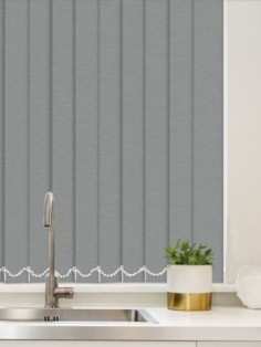 Luxe Steel Wool Waterproof 89mm Vertical Blind