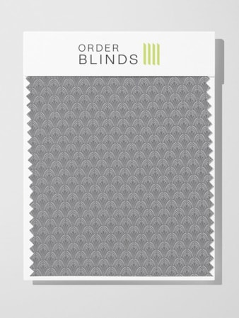 Luxor Steel Woven Jacquard Roman Blind