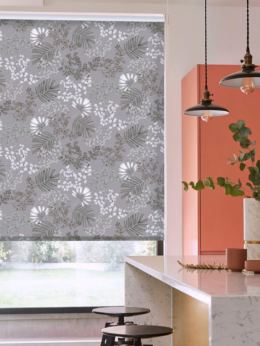 Maidenhair Grey Roller Blind