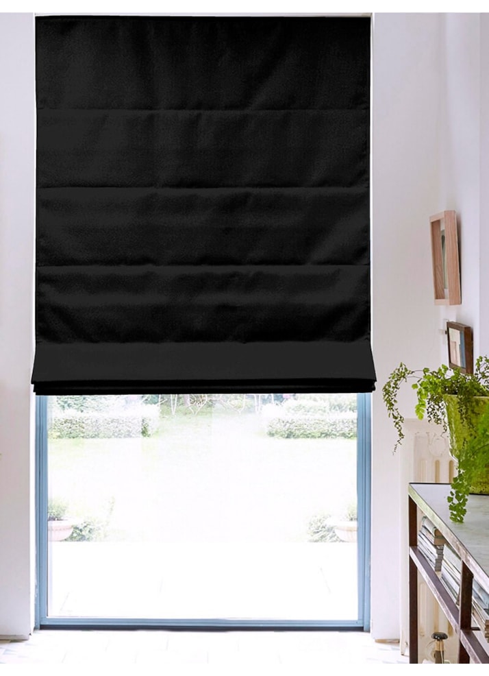 Manhattan Black Roman Blind