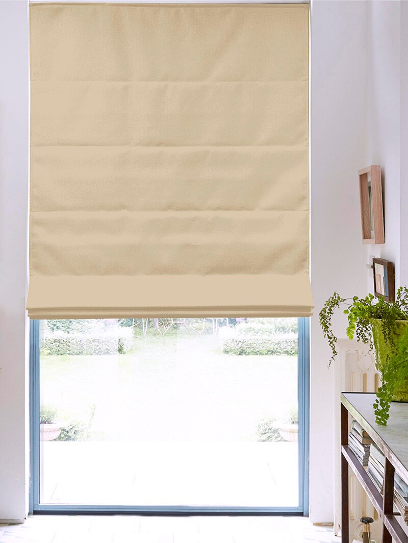 Manhattan Taupe Roman Blind