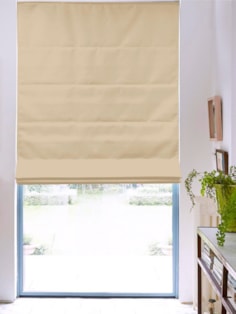 Manhattan Taupe Roman Blind