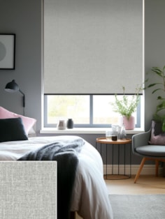 Melbourne Light Grey Blackout Thermal Roller Blind