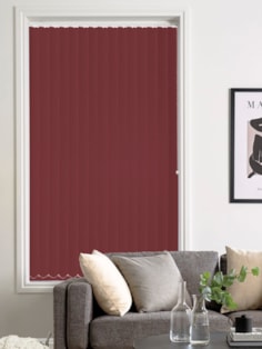 Merlot Red 89mm Blackout Vertical Blind