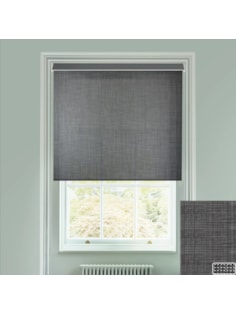 Sunscreen Charcoal Weave 3 Percent Electric Roller Blind