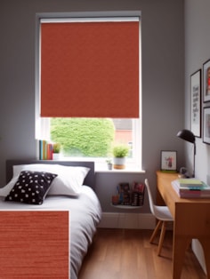 New York Earthy Red Blackout Thermal Roller Blind