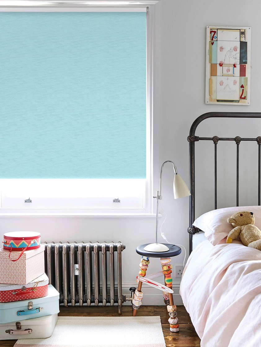 New York Sky Blue Roller Blind