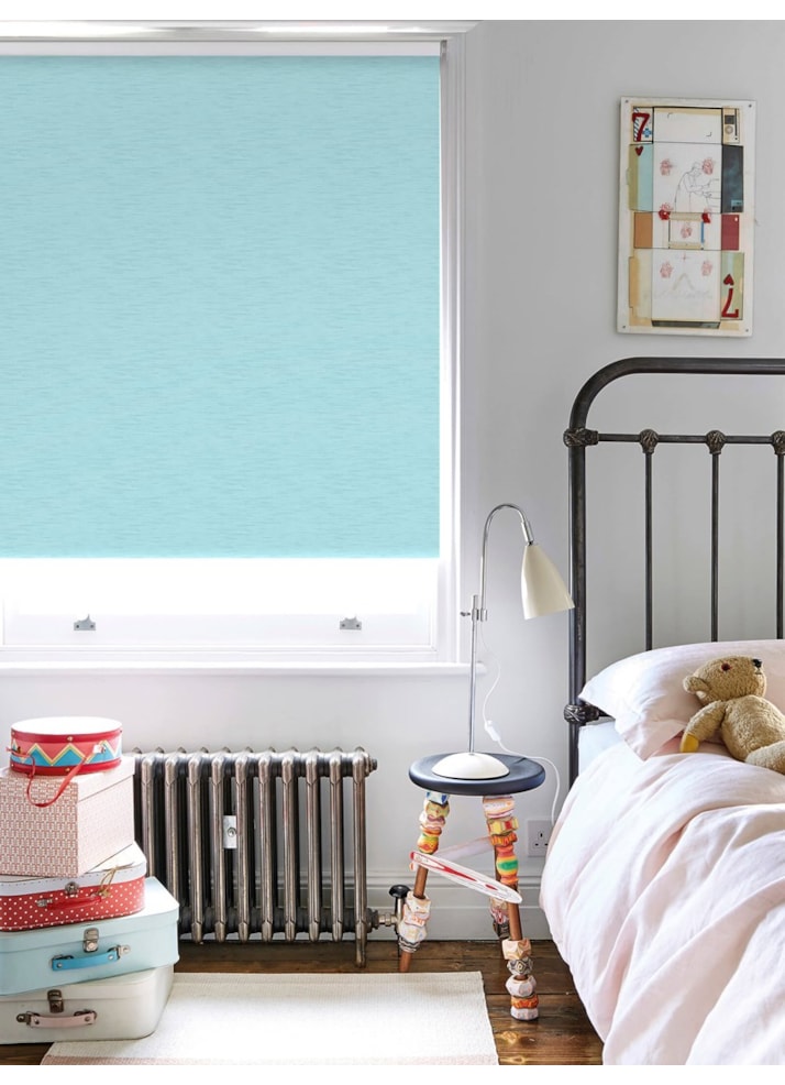 New York Sky Blue Roller Blind