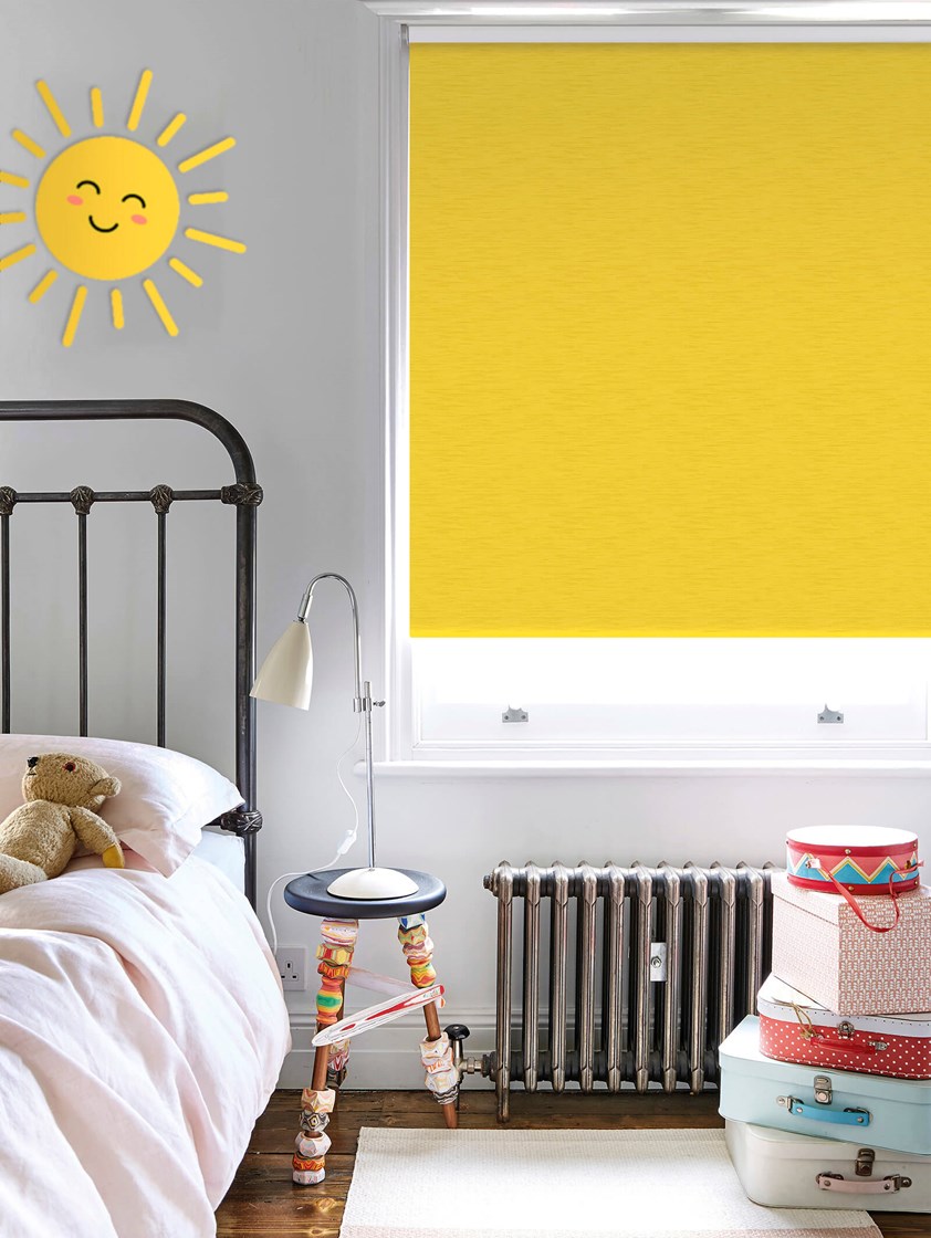 New York Sunshine Yellow Roller Blind