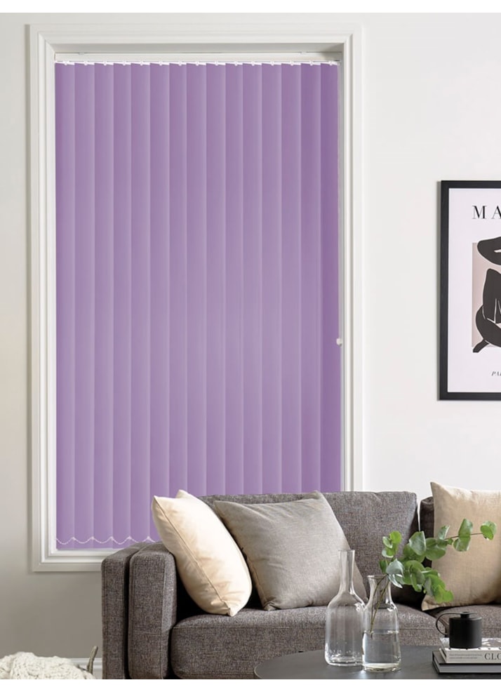 Nineties Lilac Blackout 89mm Vertical Blind Replacement Slats