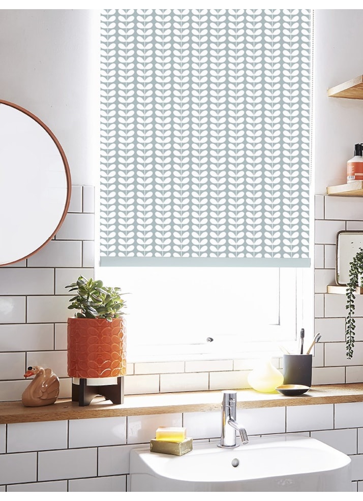 Orla Kiely Tiny Stem Duck Egg Roller Blind