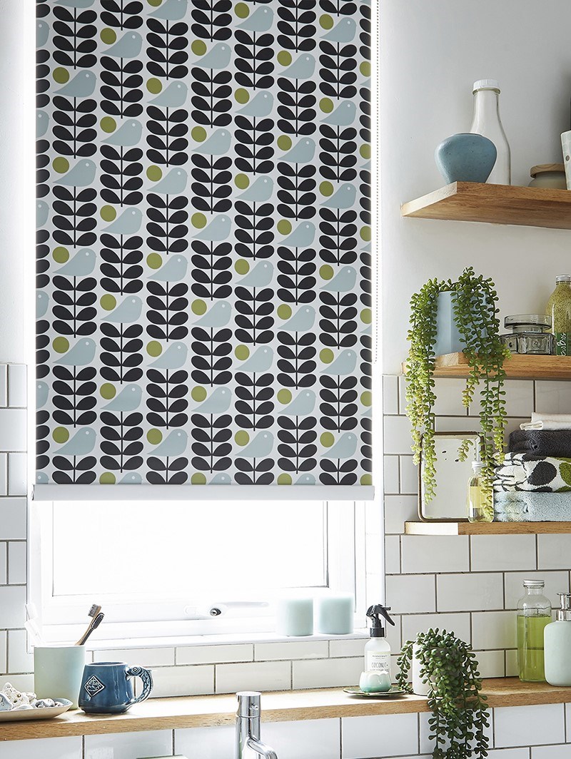 Orla Kiely Early Bird Granite Roller Blind