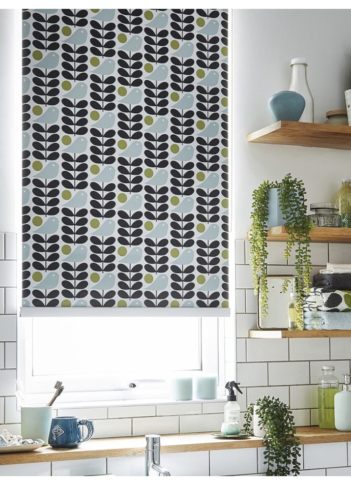 Orla Kiely Early Bird Granite Roller Blind