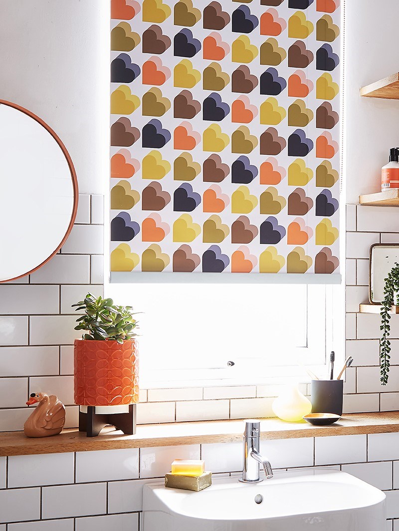 Orla Kiely Hearts Multi Roller Blind