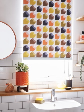 Orla Kiely Hearts Multi Roller Blind