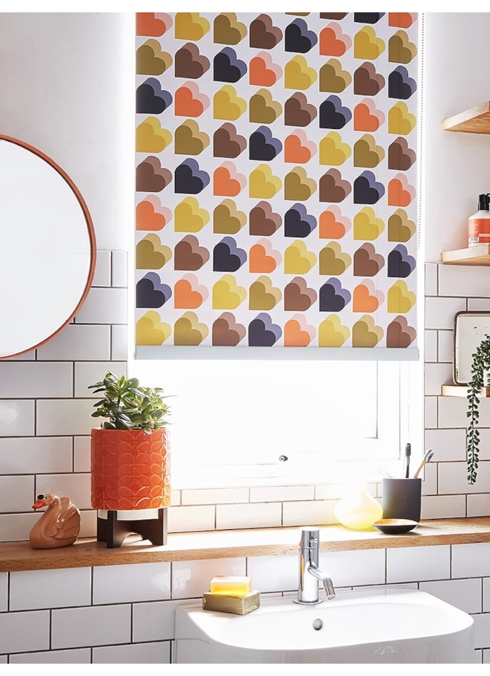 Orla Kiely Hearts Multi Roller Blind