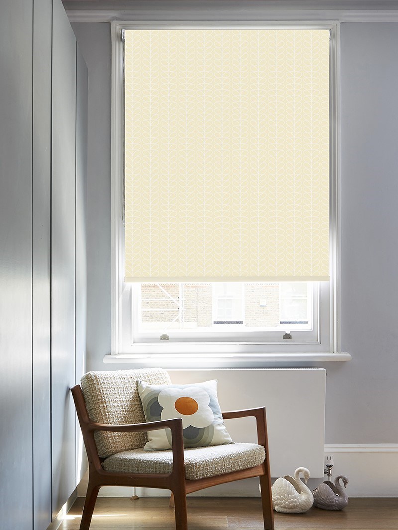 Orla Kiely Linear Stem Cream Roller Blind