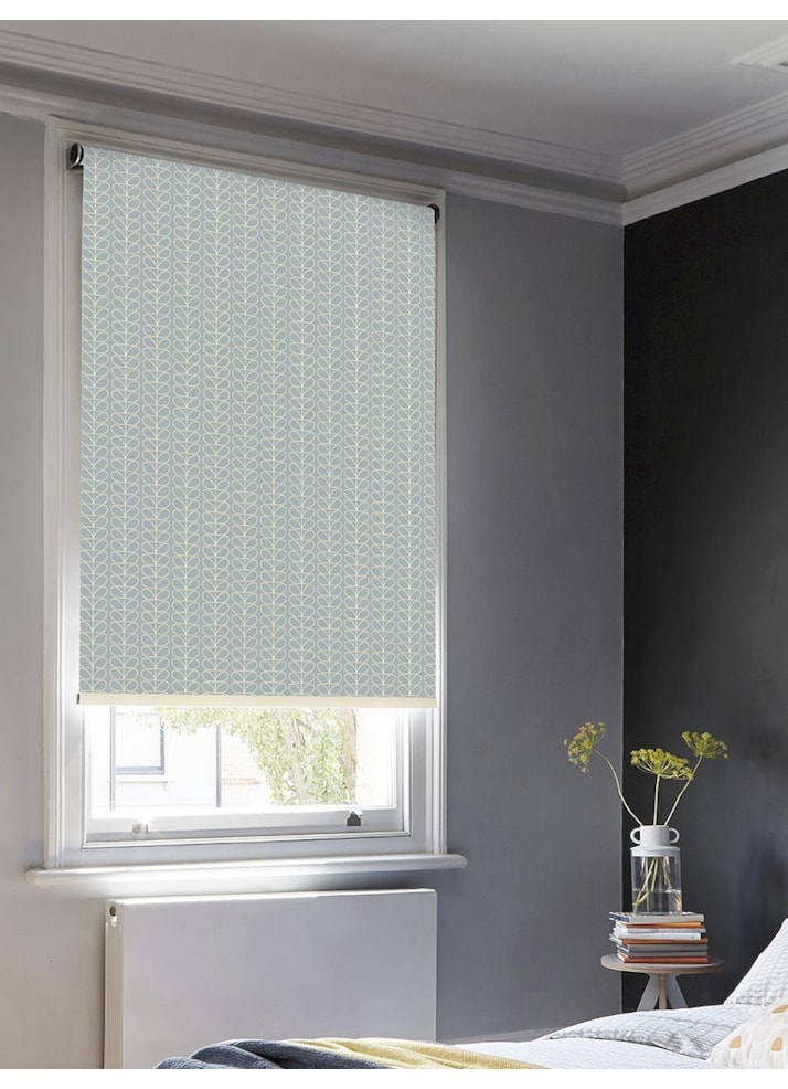 Orla Kiely Linear Stem Duck Egg Roller Blind