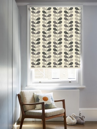 Orla Kiely Multi Stem Grey Roller Blind