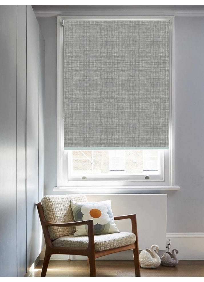 Orla Kiely Scribble Cool Grey Roller Blind