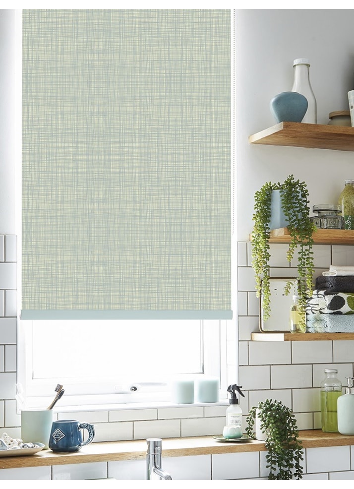 Orla Kiely Scribble Duck Egg Roller Blind