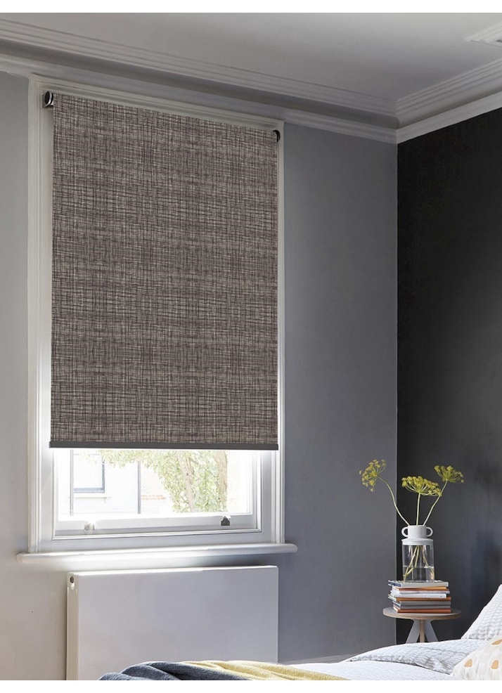 Orla Kiely Scribble Gun Metal Roller Blind