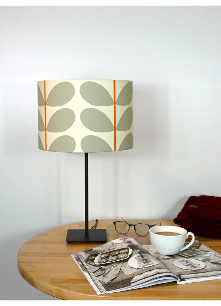 Orla Kiely Two Colour Stem Warm Grey Lampshade