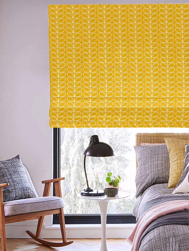 Orla Kiely Linear Stem Dandelion Roman Blind