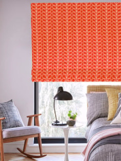 Orla Kiely Linear Stem Tomato Roman Blind