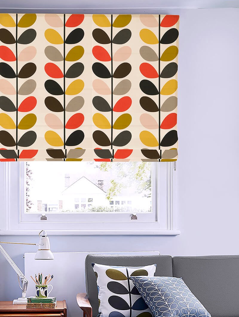 Orla Kiely Multi Stem Tomato Roman Blind